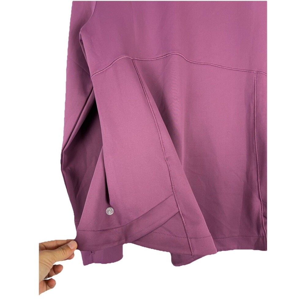 Apana Jacket Women XL Purple Full Zip Athletic Yoga Lightweight - Picture 12 of 12